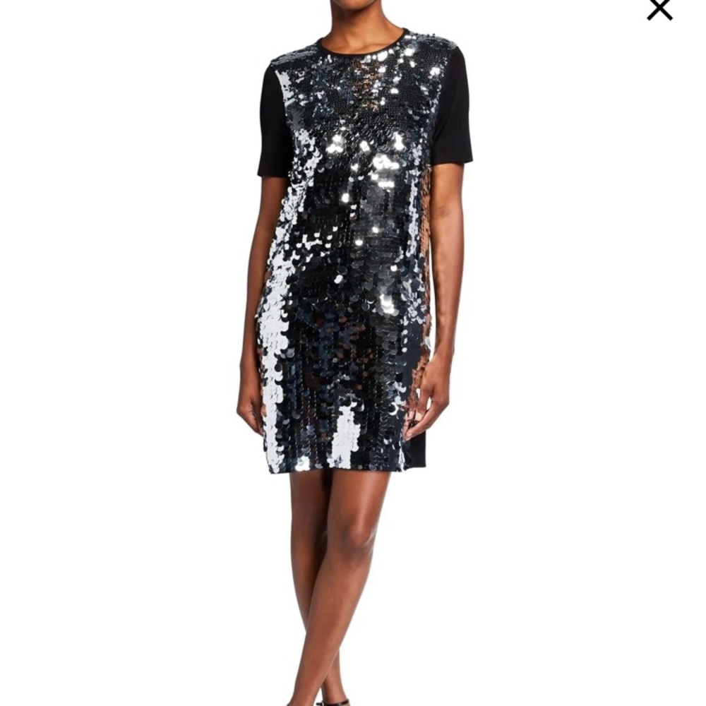 TORY BURCH Black silver dress